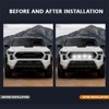 4PCS White LED Grille Light Function kit, Compatible with 2024-2025