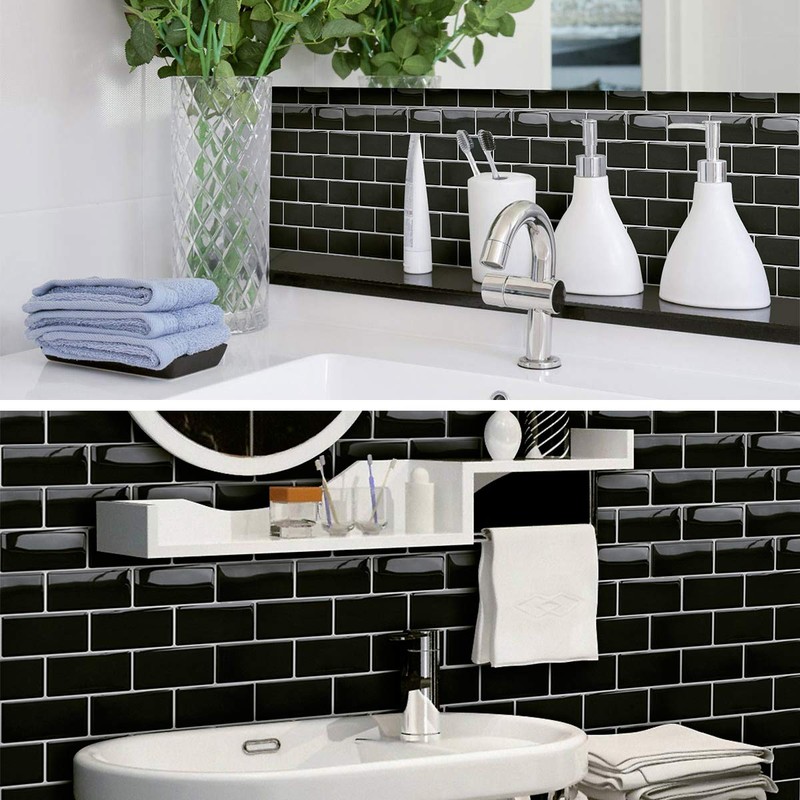 Yoillione Peel and Stick Backsplash Kitchen: 10-Sheet Back Splash Stick