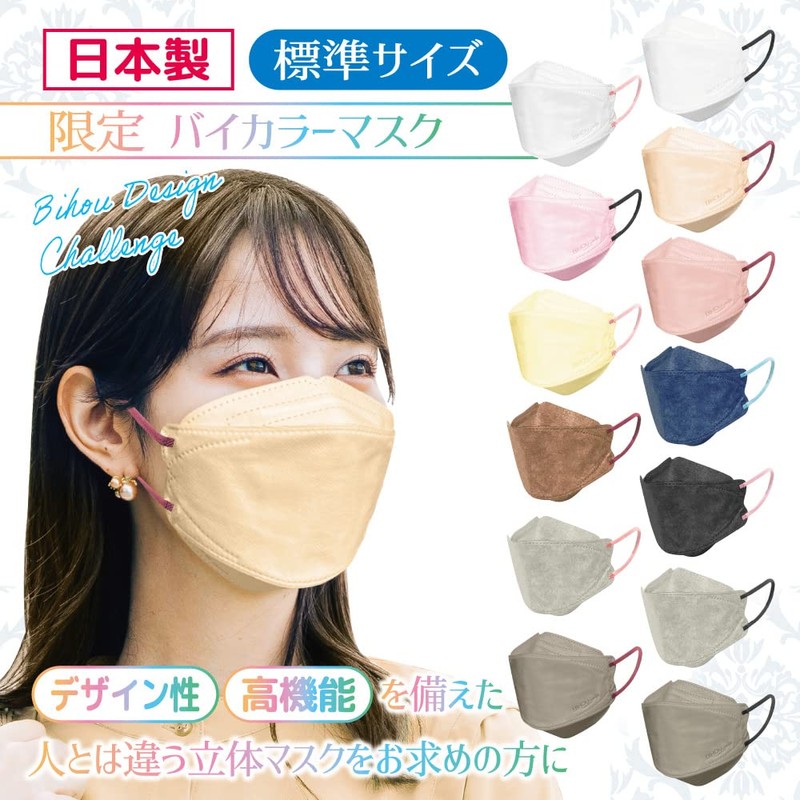 Biho Mask Reliable Made in Japan, 4-layer structure, double uses