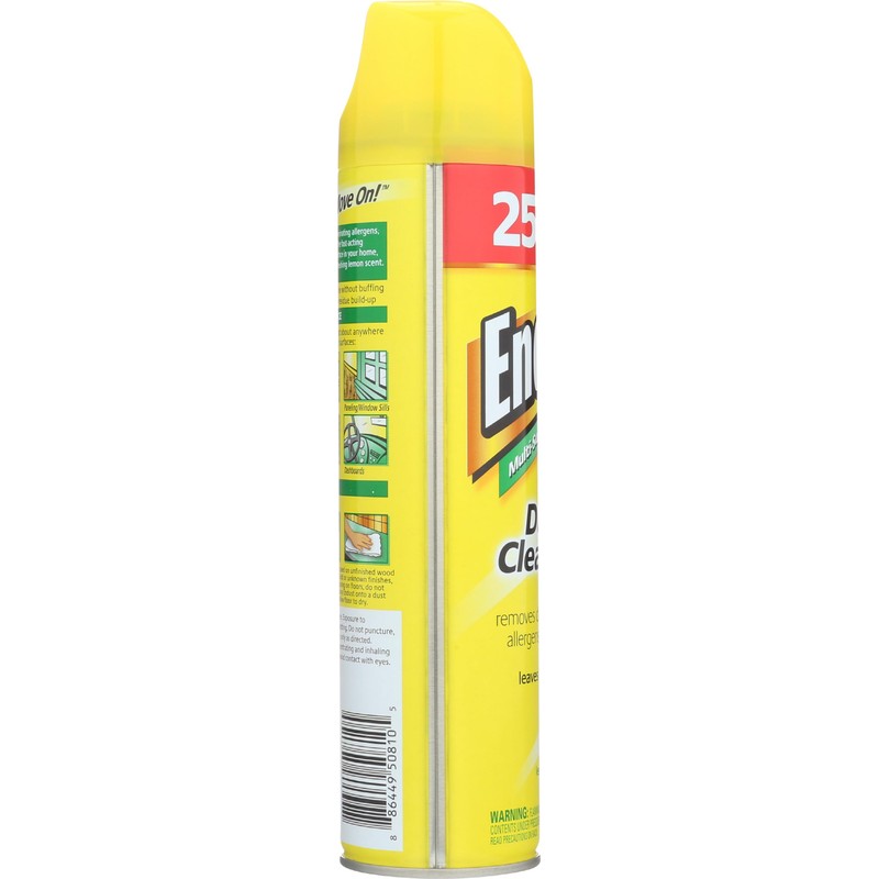 Endust Dust & Clean Fast Dusting Spray, Lemon Zest, 12.5