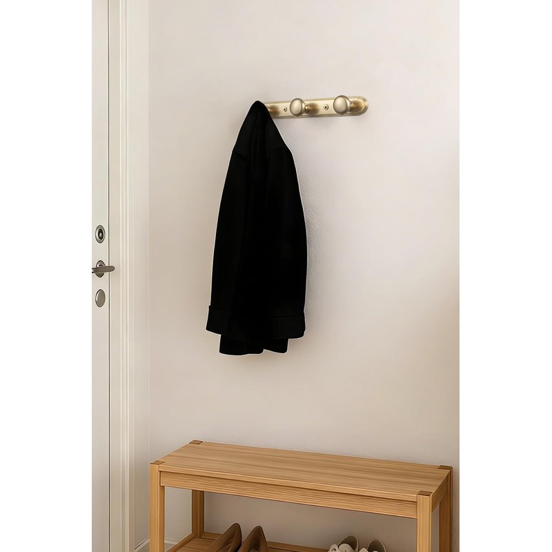 Goo-Ki Champagne Bronze Zinc Alloy Coat Hook - 3.15 ''（80mm）