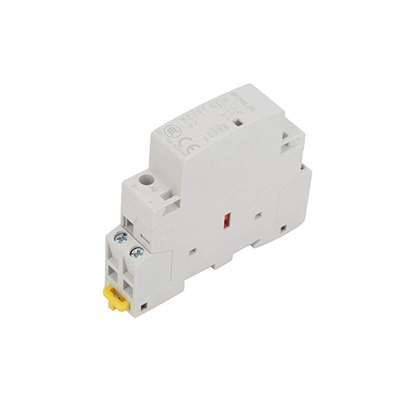 AC Contactor, 2P 25A 24V/60Hz DIN Rail Household AC Contactor