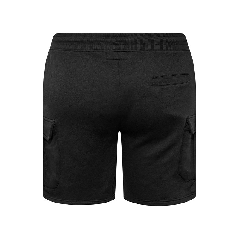 BadRhino Mens Big & Tall Jogger Shorts Black, Black
