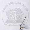 Silver Book Embosser Kit for Wedding Invitations, Journals Decor, Library