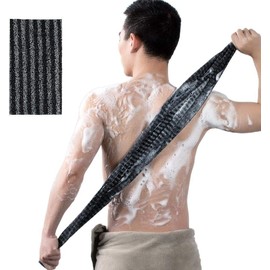 Toalla Exfoliante Unisex para Ducha, Cuerpo, Rostro y Espalda, Deja la Piel Suave, 25 x 100 cm.