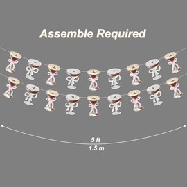 Espresso Martini Garland Banner for Espresso Martini Birthday Decorations and Martini Bachelorette Party Decor