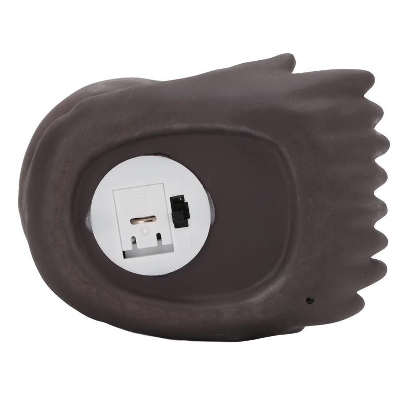 Backflow Incense Burner Purple Sands LED Light Skull Head Design