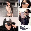 FveVqe 3 Pcs Womens Cool Rave Sunglasses, Trendy Rave Sunglasses