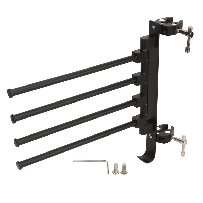RV Clothes Drying Rack Aluminum Multifunctional Anti Rust 180° Rotatable