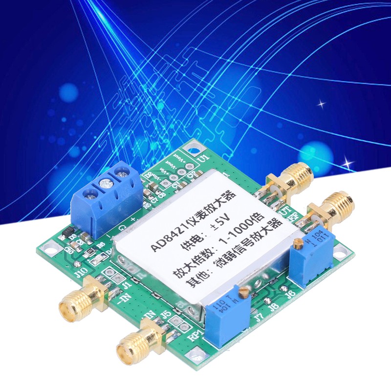 Amplifier Module AD8421 2.3mA 500pA Low Noise Distortion Signal Instrument