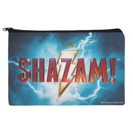 Shazam! Movie Logo Makeup Cosmetic Bag Organizer Pouch