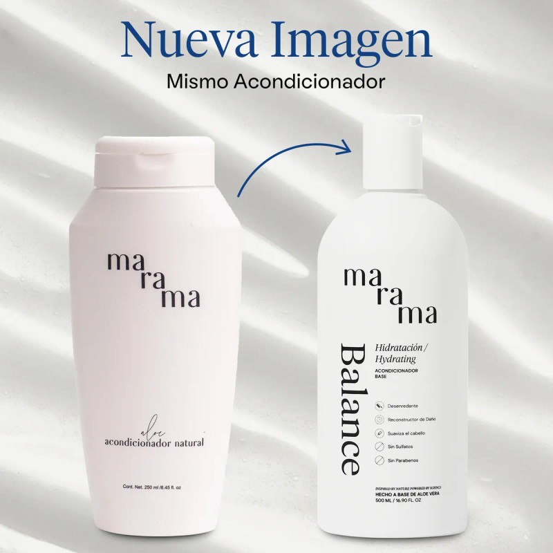 Marama Acondicionador Balance 500ml Orgánico Fortalece Cabello