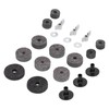 21Pcs Cymbal Felt Clutch Bracket Tube Drum Accessory with Stainless