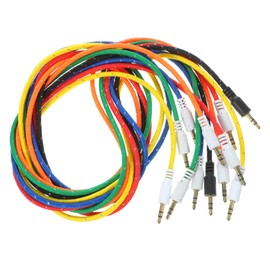 Kisangel 5pcs Male to Male Audio Cable TRS Car Audio Cable for Headphones Aux Cord