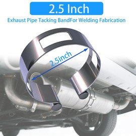 2.5 inchesStainless Steel Exhaust Tack Welding Clamp-On Kit | Heavy-Duty Corrosion-Resistant Tool for Automotive Exhaust Fabrication & Professional Welding Projects (2.5 inches 1PCS)