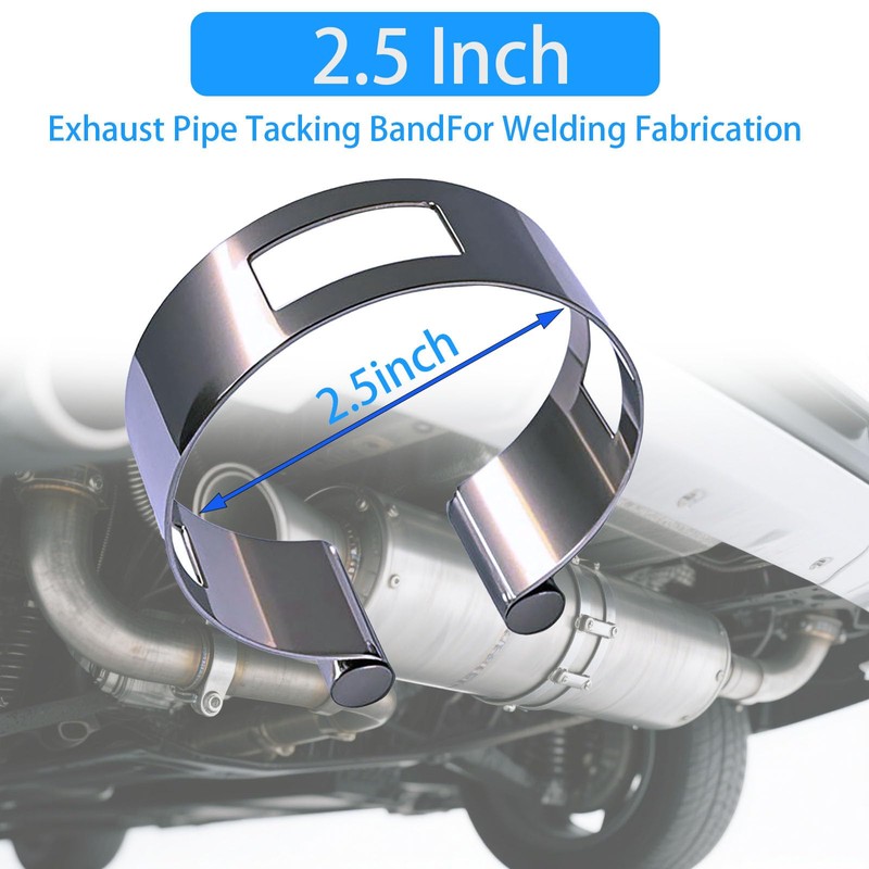 2.5 inchesStainless Steel Exhaust Tack Welding Clamp-On Kit | Heavy-Duty