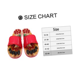 Ipetboom Healthcare Massage Slippers Natural Jade Cobblestone for Foot Massager Size 43-44