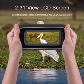 Night Vision Goggles, 4K Full-Color Night Vision Binoculars for Adults, 7 Gear Night Vision, 8X Digital Zoom, 32GB Card to Save Photos and Videos, Ideal for Camping & Hiking (Black)