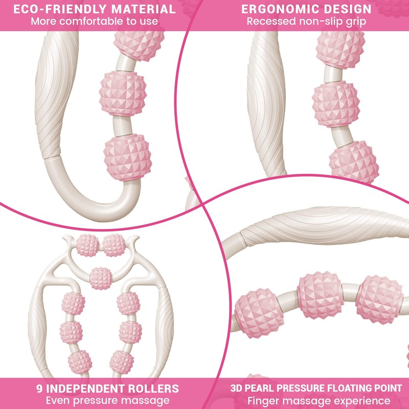 HYran Massage Roller, Massage Roller Legs, Massage Roller with Handle