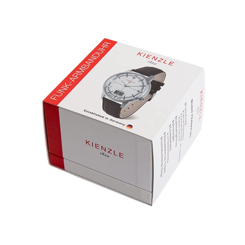 KIENZLE Frankfurt Radio Controlled Watch, Brushed, Strap.