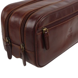 Visconti Leather Mens Washbag Monza Collection