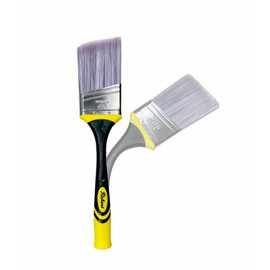 Richard 80832 Goose Neck Angular Paint Brush with Flexible Soft Grip Handle, Firm Polyester Filaments, 2-1/2 Inch