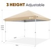 Sekey 10x10 Pop Up Canopy with One Push Setup- Beach