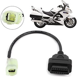 Motocicletas OBD2 a 4 pines, cable adaptador de diagnóstico para motocicleta, piezas de detección de fallos para motocicleta Honda