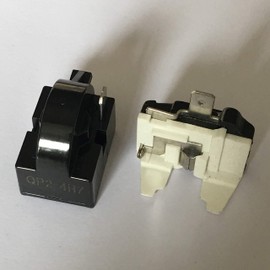 QP2-4R7 1Pin Refrigerator PTC Starter Relay and 6750C-0005P Overload Protector 2 Pieces in Total