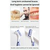 Denture Cleaning Brushes 2-Pack with Dual-Angle Heads - Soft Nylon