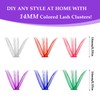 Sibba Pack of 140 Colourful False Eyelashes, Colour 14 mm,