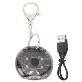 Outdoor Mini Strong Light Flashlight Portable Rechargeable Keychain Flashlight with Magnetic Bottom