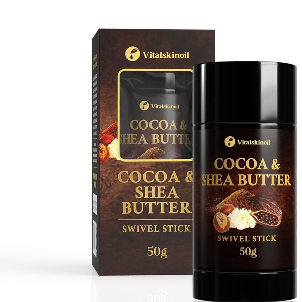 VITALSKINOIL Cocoa and Shea butter foot balm stick, Deep moisture