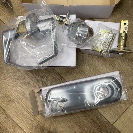 Cal-Royal JHIL Series US26D Passage Lever Interconnected Lockset Door