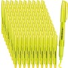 Thenshop 100 Pcs Yellow Highlighters Bulk Pocket Style Gel No