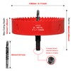 130mm Hole Saws Cutter, HSS Bi-Metal Drill Bit for Wood,