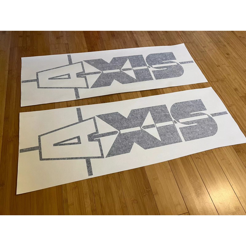 Oracal 651 Axis Wake Boats 36” Replacement Black (x2) Decals