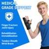 HGEKLIZV Finger Splint with Aluminum Support Boxer's Finger Splint Brace