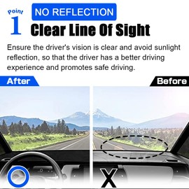 XITER Polyester Dashboard Cover Mat Carpet Dash Nonslip Sun Shade Mat Compatible For Toyota 2025 CAMRY(Without HUD)