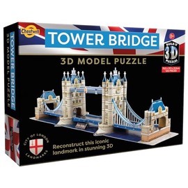 Cheatwell Games - BYO 3D Puzzle of Tower Bridge London - 3D Puzzles for Kids Adults - Large Jigsaw Puzzles for Kids Model Kit Game Toy to Build - Gifts for Children and Adults, 120 Pieces
