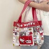 Cool Summer Beach Shoulder Bag / Transparent PVC Water Play Travel Bag (Kitty Design) - Free Size Handbag 10ea