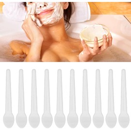 Espátula Cosmética, 50 Piezas Espátula de Crema Cosmética Cuchara Pequeña en Forma de Espátula de Crema de Ojos Lavable para Pegamento de Uñas Espátula Crema Facial Mascarilla Cuid