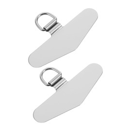 Operitacx 2pcs Phone Connecting Pad Durable Stainless Steel Tether Tab Replacement for Phone Lanyard Lightweight Sleek Design Versatile Attachment for Keys Wallets