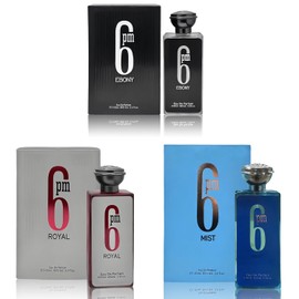 3-Pack Men’s Cologne Gift Set – 6PM Series Eau de Parfum Spray with Woody, Floral & Fruity Scents | Luxury Day-to-Night Fragrances