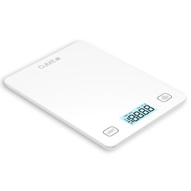 CUBITT, Báscula Digital de Cocina, Mide tus Alimentos con Calculadora Nutricional para Keto, Macro y Calorías, Medidas en Gramos y Onzas para Pérdida de Peso, Cocinar y Hornear, Color Blanco