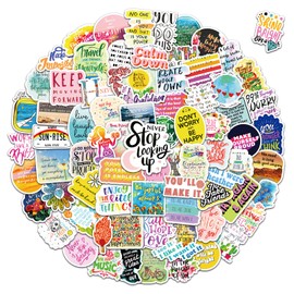 150Pcs Motivational Stickers for Kids Teens Students Teachers Planners Inspirational Quote Stickers Waterproof Vinyl Stickers for Water Bottles Laptop Scrapbook Journal, Self-Affirmation Stickers