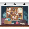 CORFOTO 5x3ft Murder Backdrop Murder Mystery Party Backdrop Spy Theme