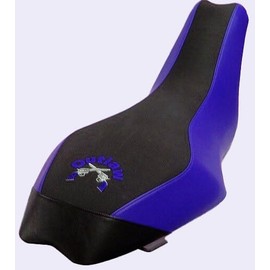Hidden Comfort Camo HCC Racing ATV seat Cover Compatible with Polaris Outlaw ATV 110 Black/Blue