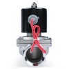 U.S. Solid 1-1/2" Solenoid Valve - 12V DC Stainless Steel