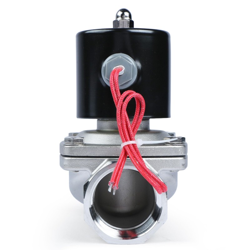 U.S. Solid 1-1/2" Solenoid Valve - 12V DC Stainless Steel